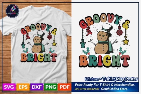 Groovy Bright Christmas Retro T Shirt Review
