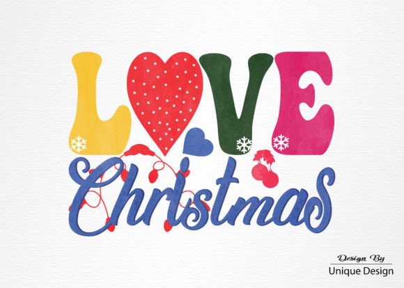 Love Christmas, Retro Sublimation Design: A Designer's Review