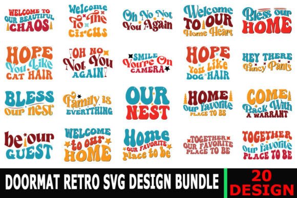 Retro Doormat Quotes Svg Bundle Review