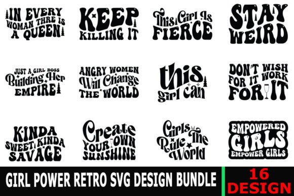Retro Girl Power Quotes Svg Bundle Review