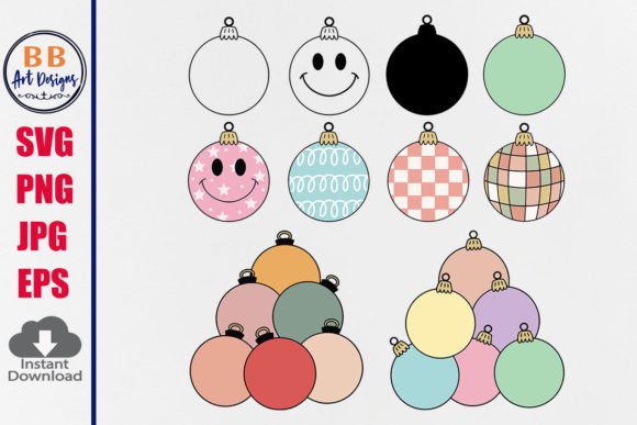 Retro Groovy Christmas Ball SVG Bundle Review