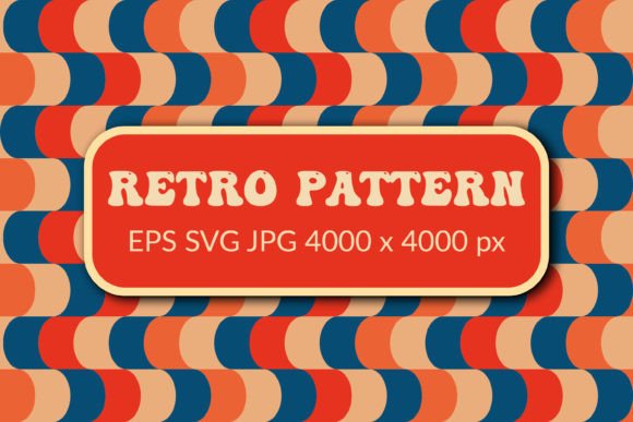 Retro Wavy Pattern in 1960s
