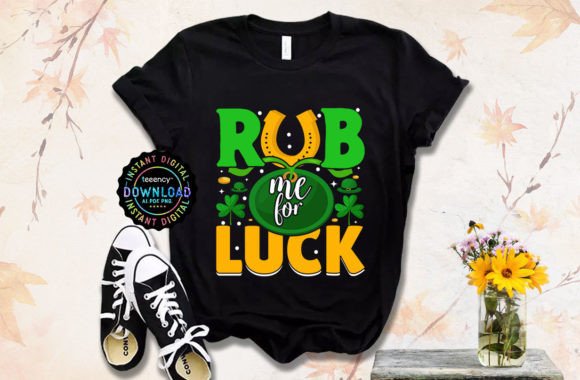 Rub Me for Luck St Patrick s Day T-shirt Review
