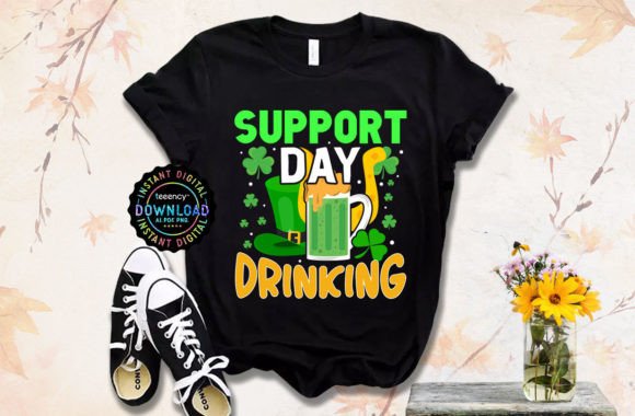 Support Day Drink St Patrick Day T-shirt Review
