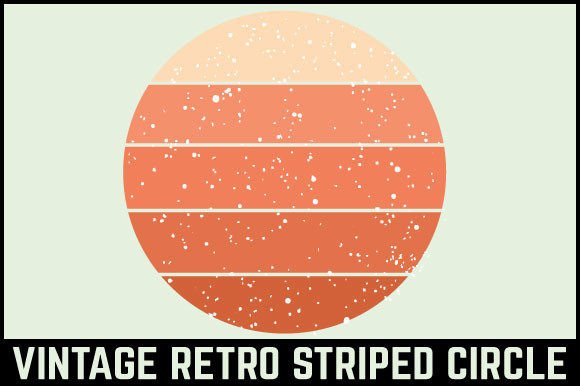 Vintage Retro Striped Circle Review